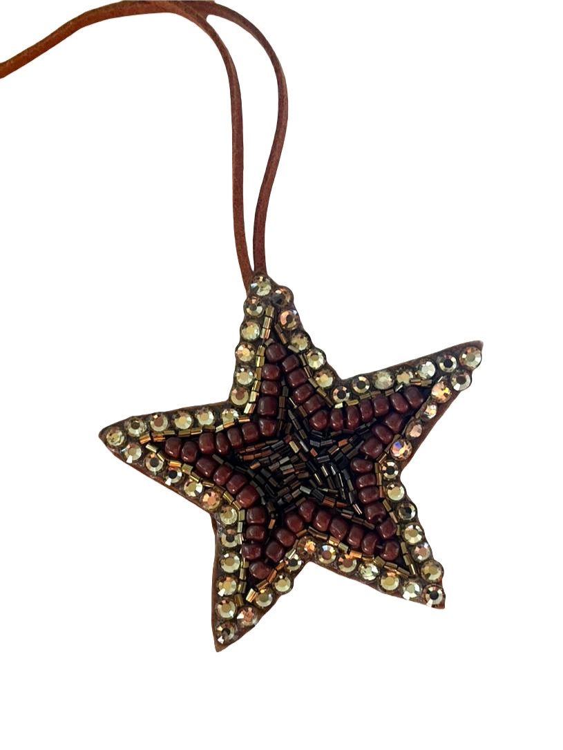 Brown Star Charm